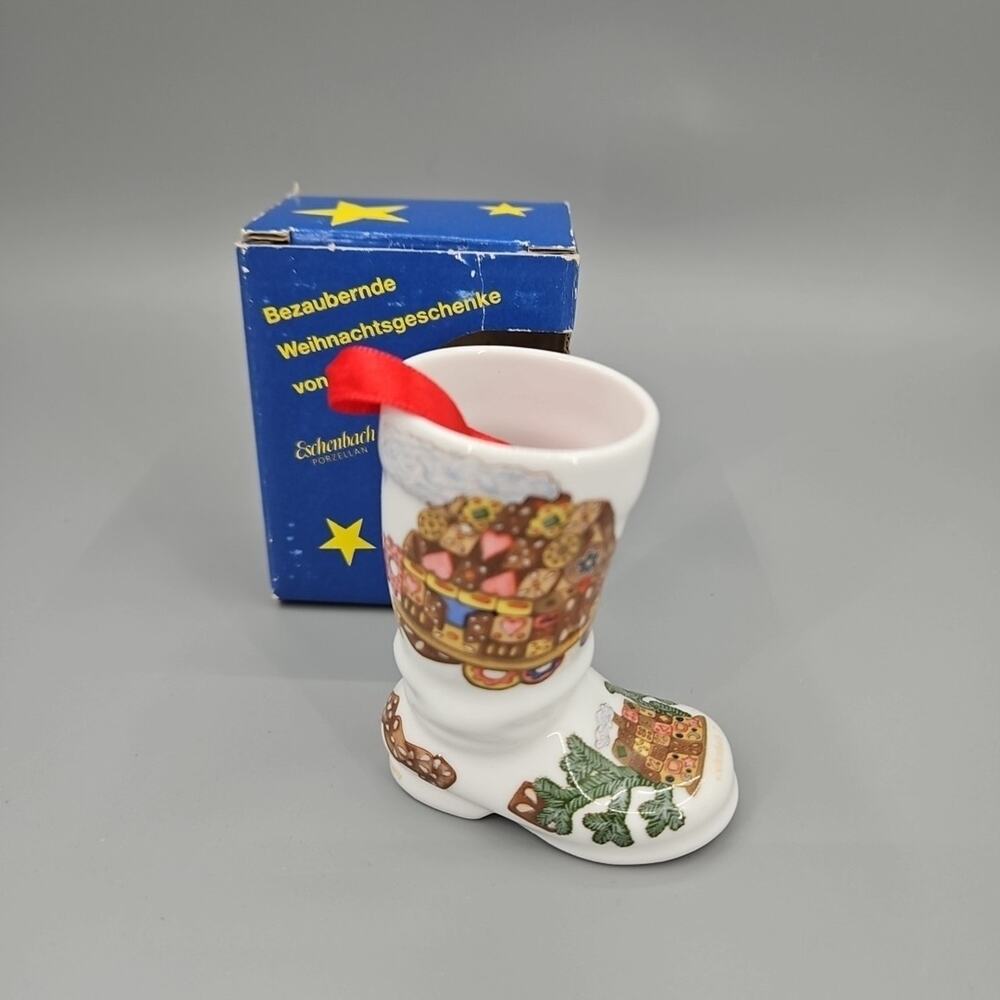Christmas Porcelain Ceramic Boot - Weihnachtsstiefel - Eschenbach - Germany